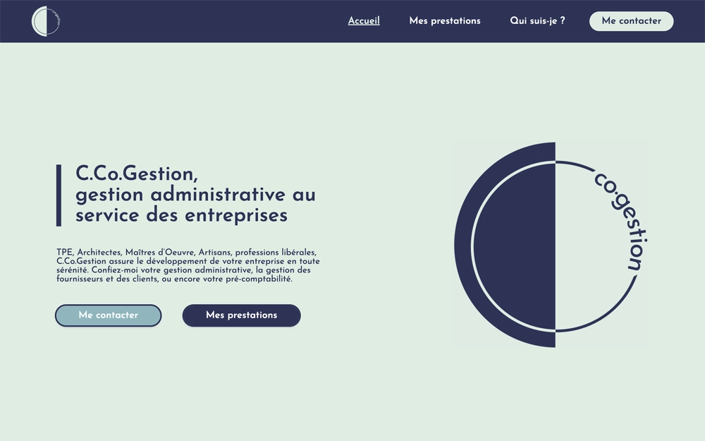 c.co.gestion page d'accueil